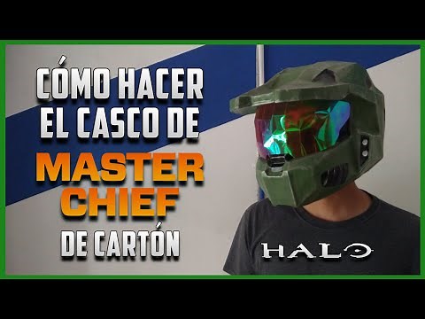 How to Make a Master Chief Helmet - DIY - Cardboard Halo Helmet