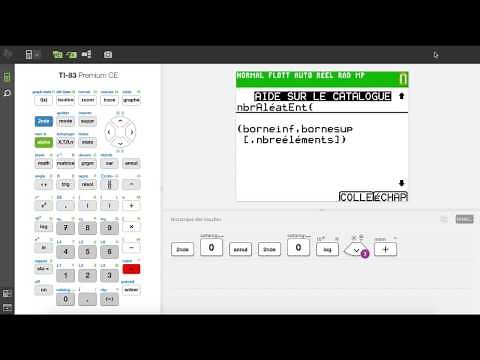 Utiliser le catalogue de la TI-83 Premium CE
