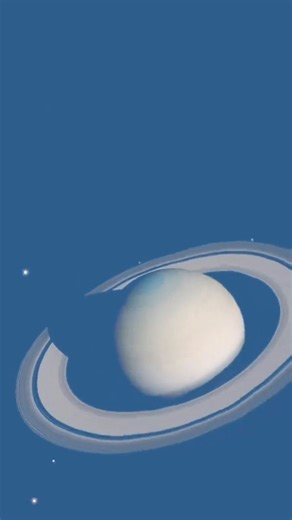 Daphnis, The Tiny Ring Disruptor.A moon of Saturn.[SpaceEngine sim]