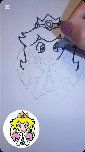 👉 MIRA cómo dibujo a la princesa Peach 😱👑 (resultado increíble)