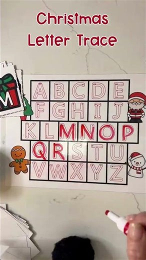 Christmas Letter Trace