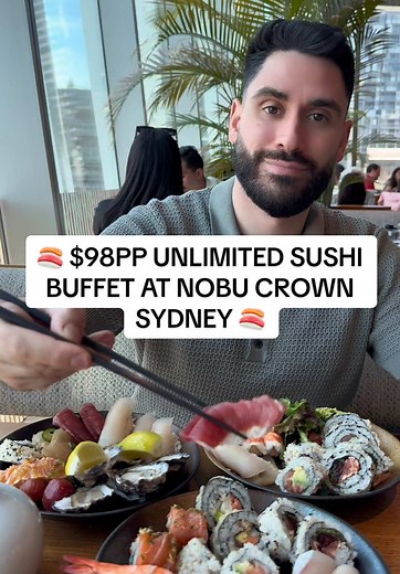 Unlimited Sushi Buffet Experience at Nobu Crown Sydney