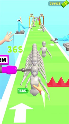 Doll Factory Runner New Gameplay Video 🤯! Best Gaming shorts video #shorts#foryou#fyp#gaming#games