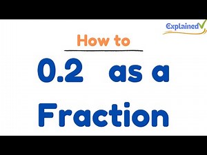 0.2 as a Fraction (simplified form)