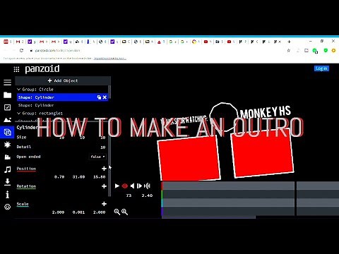 How to make a youtube outro with panzoid - 2020