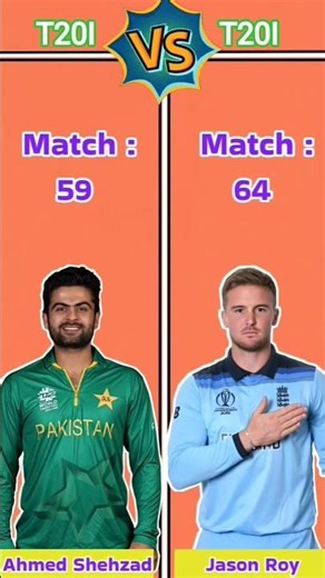 Jason Roy vs Ahmed Shehzad in T20i #jasonroy #ahmedshehzad #t20cricket