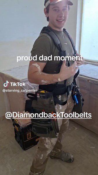 new gear excites us #apprentice #carpenter #trades #construction #career #bluecollar #contractor #build #diamondbacktoolbelts #gear #tools