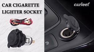Car Cigarette Lighter Socket,Dustproof Automotive Replacement 12V Power Outlet,Universal Cigarette Lighter Outlet Car Accessories Interior for Car Truck SUV Marine ATV