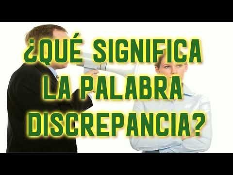 What Does the Word Discrepancy Mean?