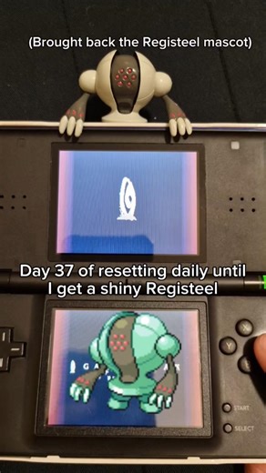 Day 37 of resetting daily until I get a shiny Registeel #shorts #pokemon #shinyhunting