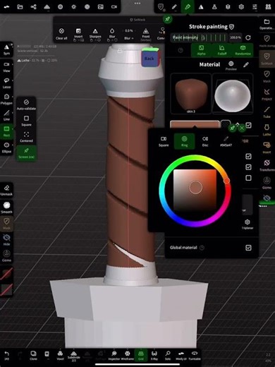 Basic Nomad Sculpt tutorial #nomadsculpt #howto #quicktip