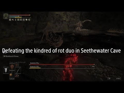 ELDEN RING: Defeating the kindred of rot duo in Seethewater Cave