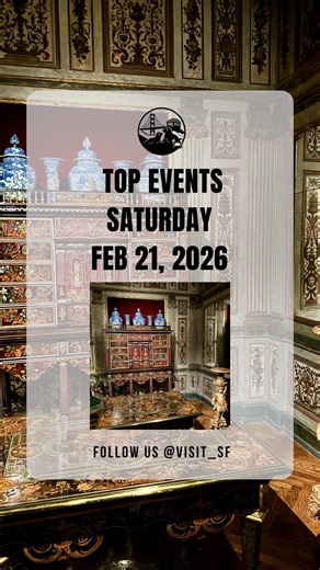 🎉 Top Events: Saturday, February 21, 2026 Free de Young Museum Day 🕙 9:30 AM – 5:15 PM 📍 de Young Museum, Golden Gate Park, San Francisco Free Legion of Honor Museum Day 🕙 9:30 AM – 5:00 PM 📍 Legion of Honor, San Francisco Red Bull Showrun 🕙 1:00 PM – 5:00 PM 📍 Marina District, San Francisco San Francisco Summer Resource Fair 🕙 11:00 AM – 3:00 PM 📍 Golden Gate Park, San Francisco Midnight Mystery Ride 🕙 10:00 PM – 1:00 AM 📍 San Francisco (meeting point announced day of event) 👉 Follo