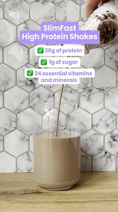 30K views · 916 reactions | SlimFast High Protein Shakes are 20g protein, 1g sugar, and 24 vitamins & minerals that is part of the SlimFast Plan! | Slimfast | Facebook