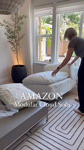 1.3M views · 7.8K reactions | ✨Comment LINK or shop here: https://urlgeni.us/amzn/cloudsofapic ✨ No one will believe this modular cloud sofa comes in a bag! Just unbox it! It fluffs up in minutes—no tools required!Easy to reconfigure to custom-fit your space!So comfortable you won’t ever want to leave!So affordable too! You will not believe the price! Enjoy! XO ~ Julie & Jodie #amazonhome #couch #sofa #furnitureonline #homehacks | The Design Twins | Facebook