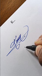 K Signature That Looks Insane 🔥 | Watch the Final Result! #Shorts