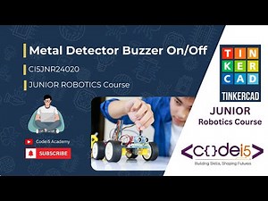 🔍 Metal Detector in Tinkercad! 🔊 DIY Electronics Project (2025) | Codei5 Academy