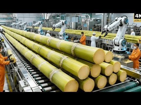 Inside a Factory: From Raw Sugarcane to Perfect Crystal Sugar | The Whole Step - by - Step Process