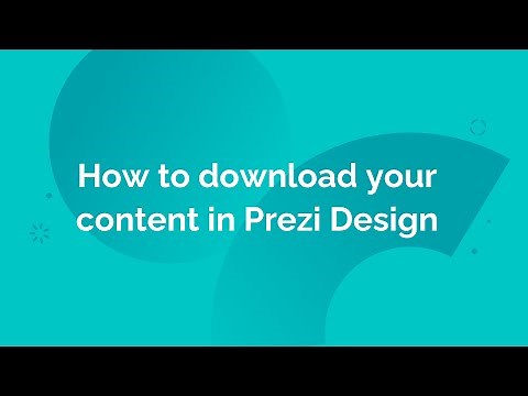 How to download your content in Infographics (Prezi Design)