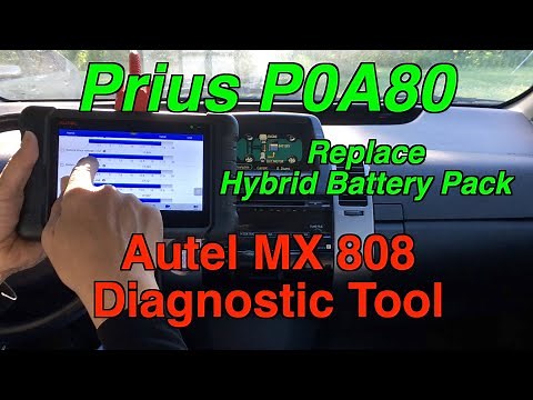 Autel MX808 Diagnostic Tool Scanning Prius Hybrid Battery Code P0A80