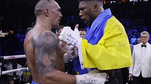 What Anthony Joshua told Oleksandr Usyk after crushing world title defeat