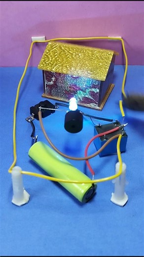 Home security system without transistor #experiment #security #scienceproject