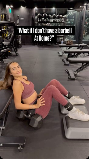 Frankie Alvarado on Instagram: "The problem is solved!! For doing the #1 glute exercise anywhere🍑 @peachgainz__ . This is the game changer for building at home!! Now you’ll just need to invest in heavier dumbbells to progressive overload. . I recommend doing SL hip thrusts when limited w/ weight to get the same effect as 2 legs w/ heavier weight."