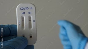 antibody immunological serological quick covid covid-19 test negative thumb