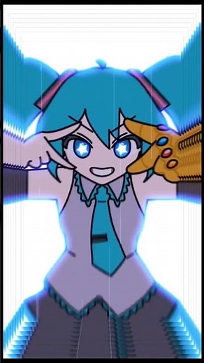 MIKU MIKU BEAM!! 💙✨ #shorts #hatsunemiku