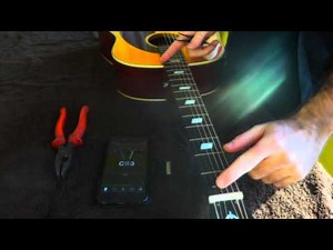 Quick acoustic guitar intonation FIX !!