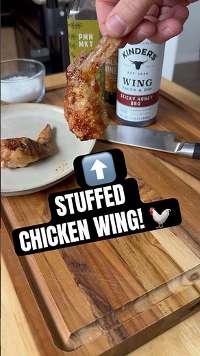 How to Stuff a Chicken Wing Properly! 🐔 #chickenwings
