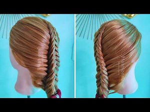 How to Create a Fishtail French Braid | Easy Step-by-Step Tutorial 😍🎀