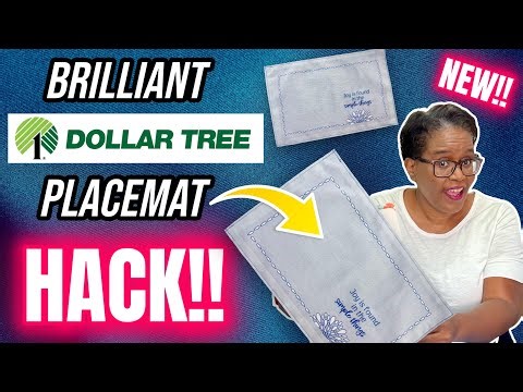 GENIUS! NEW Dollar Tree Placemat Hack! People Actually Want This ONE!