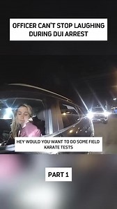 Officer Can’t Stop Laughing During DUI Arrest Part 1 #prisons #jail #crime | Prison Dream of American