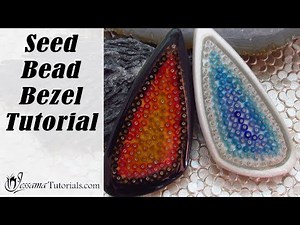 Polymer Clay Project: Fire & Ice Seed Bead Bezel