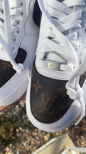 Custom Louis Vuitton AF1 Sneakers | Personalized Nike Shoes