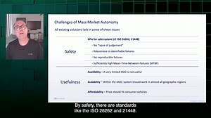 3 comments | At The Autonomous Main Event, during a discussion on scaling autonomous mobility for widespread adoption, Mobileye CTO Prof. Shai Shalev-Shwartz outlined two main groups of challenges: safety and usefulness. He explained how Mobileye is addressing each one, step by step. Check out a preview of what he discussed: | Mobileye | Facebook