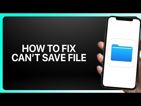 How To Fix “Can’t Save File” In iPhone Files App 2025! Tutorial
