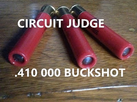 Taurus Rossi Circuit Judge .410 3" 000 Buckshot Shot Pattern Test at 5, 10, 15, 20, 25 Yards