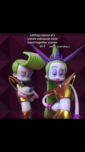 Voiceover Funny Trolls 3 Scenes with Velvet and Veneer