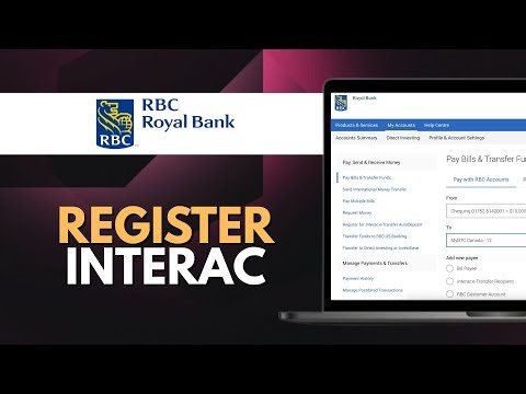 Register for Interac e-Transfer AutoDeposit on RBC Royal Bank