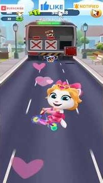 Talking Tom Gold Run Paddy's Day Dash event Valentine's Angela vs Roy Raccoon Gameplay Android ios