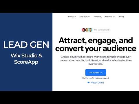 Wix Studio & ScoreApp for Lead Generation | Contact Details vs Connection Details