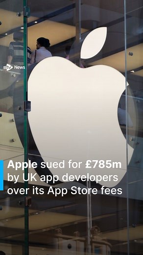 Apple sued for £785m by UK app developers over its App Store fees. | STV News