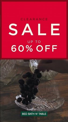 Bed Bath N' Table Clearance Sale | Up to 60% Off