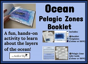 Ocean Layers (Pelagic Zones) Mini Booklet Science Craft