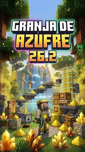 🌋🟨 Cómo Hacer una Granja de Azufre en Minecraft 26.2