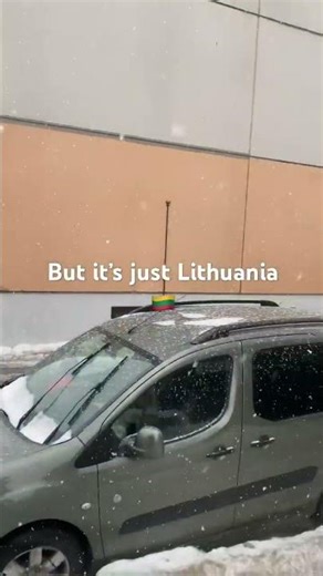 Lithuania Snow Showers Look Like a Movie Scene 🇱🇹✨#snow #europe #lithuania #internationalstudent