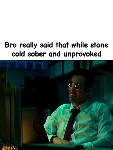 Daredevil has a heightened sense of smell too 💀😭
