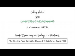 mod02lec06 - The Meeting Place Cannot Be Changed